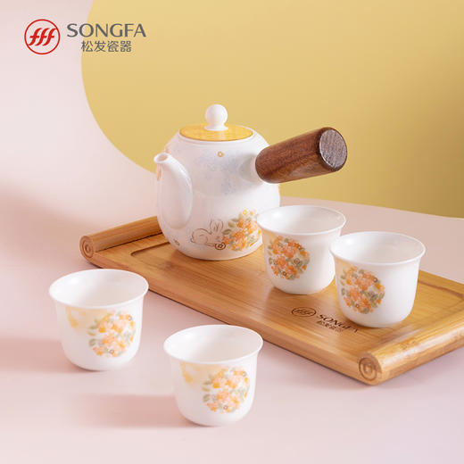 5头花团锦兔漫思茶具 商品图2