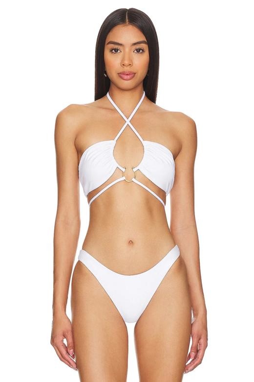 Jade Swim - Zuri Top - White - 女装 - 泳装上衣 - 白色 商品图0