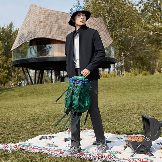 【高弹】柒牌男装立领夹克2024秋季新款面料免烫时尚休闲男士外套	127K71310 商品图3