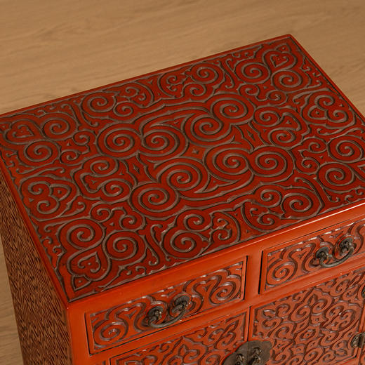 民国 剔犀云纹百宝箱 商品图2