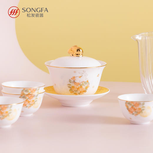 8头花团锦兔茶具 商品图5