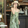OY-24504法式茶歇缎面吊带裙2024夏季新款精致气质长款修身连衣裙24504 商品缩略图2