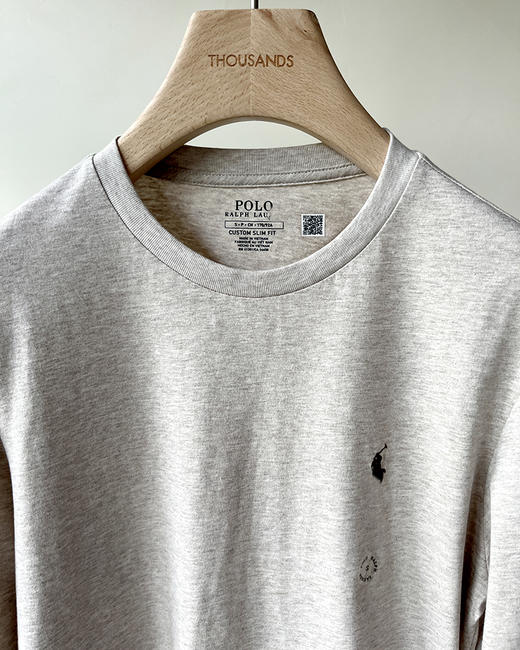单品包邮现货 THS 8.10-无 RL家 马球经典小马刺绣长袖T恤 4色 QH440 商品图10