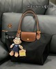LONGCHAMP珑骧 龙骧中号长柄饺子包托特包单肩女包 黑色 白 水泥灰 海军蓝 商品缩略图0