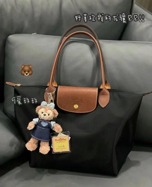 LONGCHAMP珑骧 龙骧中号长柄饺子包托特包单肩女包 黑色 白 水泥灰 海军蓝 商品图0