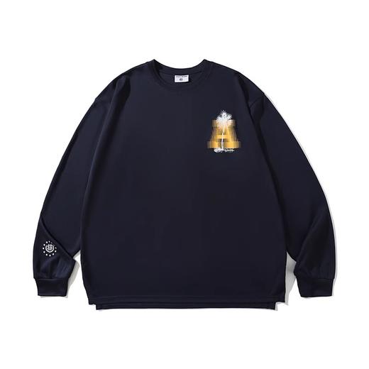 LUSHISI「速干吸湿」椰树主题氛围感印花长袖投篮服运动风凉感t恤 商品图4