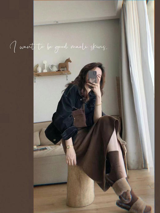 美丽诺长款连衣裙 商品图4