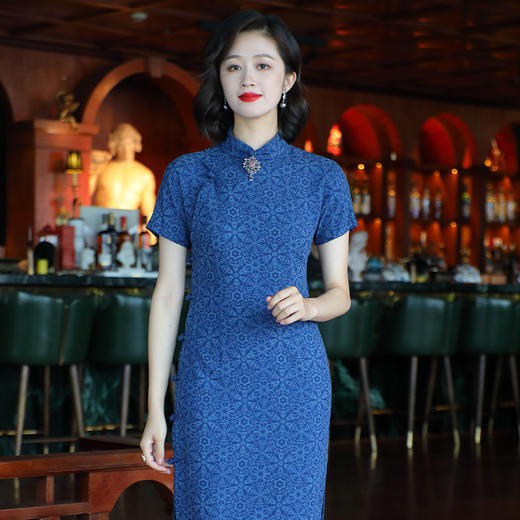 OY-24279中国风复古女装夏季2024年新款棉麻日常改良旗袍24279 商品图0