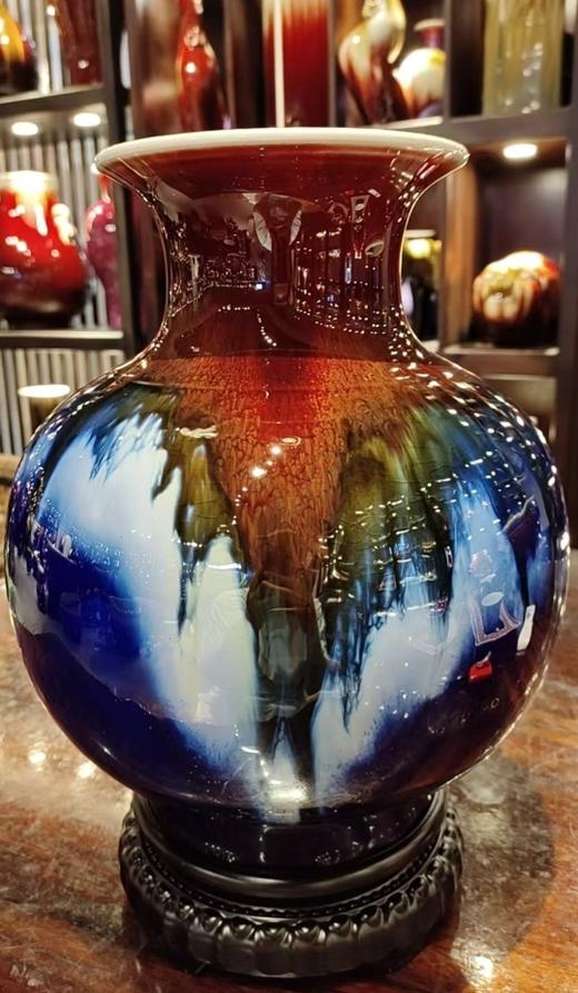 宝石蓝石榴瓶 商品图0