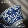 渚水流芳青花五凤穿莲纹马蹄盖碗（缺货） 商品缩略图4
