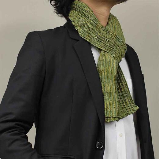 【ZAIKI西阵织】京都西阵织单色2折叠款女士围巾 商品图3