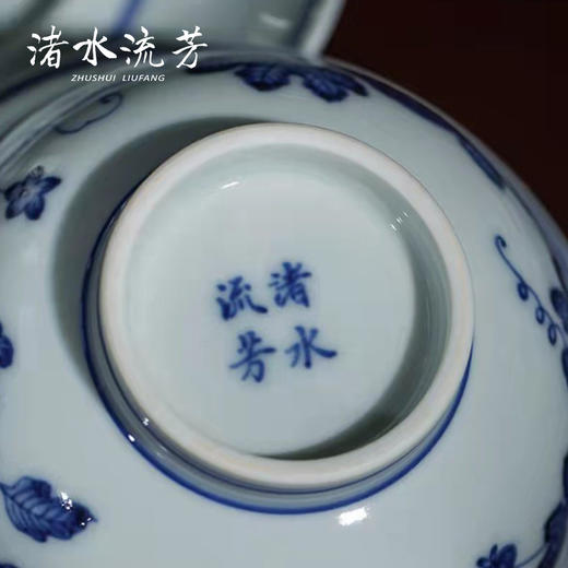 渚水流芳青花西瓜纹盖碗（缺货） 商品图3