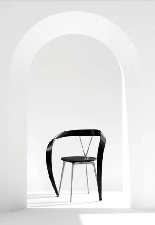 Revers Chair飘带椅扶手椅中古创意休闲别墅样板房餐厅设计师餐椅 商品图8