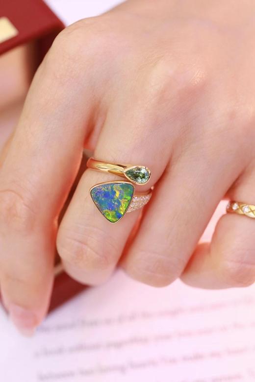 2.38ct 欧泊碧玺戒指 商品图4