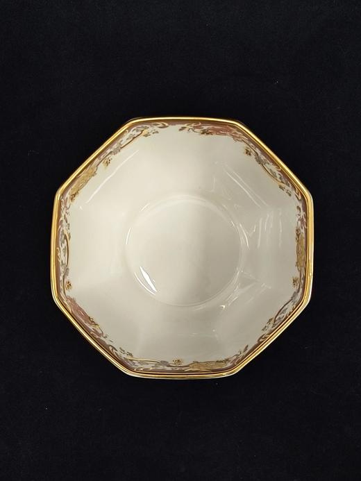 马森炻器八角碗，查斯特勒系列，高级洋气的奶咖底色，橙黄双色花卉搭配重金，棕色枝叶，画片复古贵气 商品图1