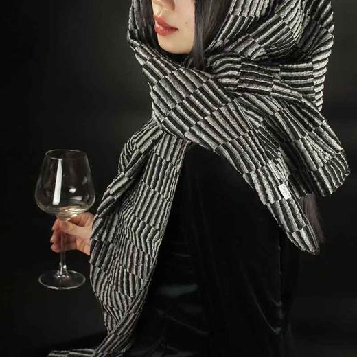 【ZAIKI西阵织】京都西阵织单色长丝女士围巾 商品图5