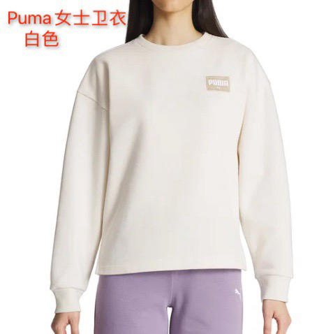 新款上架！巴黎奥运紫！Puma彪马时尚大logo女士经典简约卫衣，款式时尚百搭👍薄绒设计 商品图2