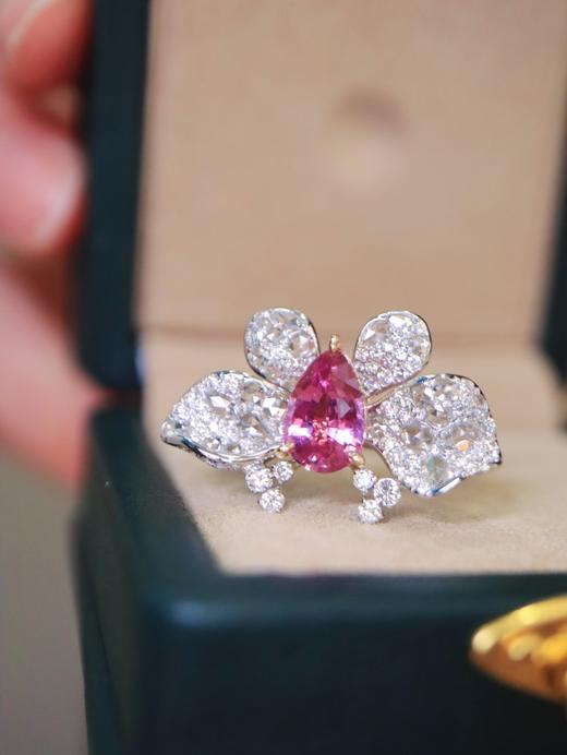 1.62ct 4.77g 粉蓝宝戒指 商品图5