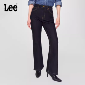 LEE新品427高腰喇叭深蓝色女牛仔裤潮LWB100427100333