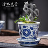 渚水流芳青花缠枝牡丹花卉纹花钵（缺货） 商品缩略图1