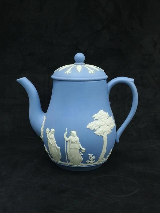 英产威基伍德碧玉浮雕茶壶 商品图0