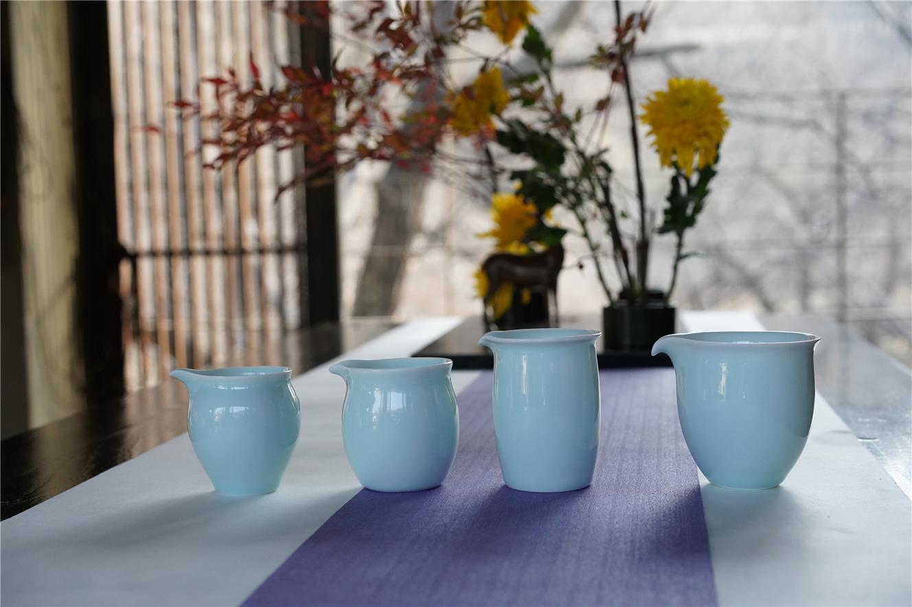 【影青素美】公道杯——花/好/月/圆