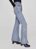 LEE新品美颜牛仔427标准高腰喇叭中蓝色女牛仔裤潮LWB246427203296 商品缩略图7