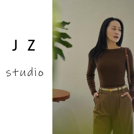 臣禾	一字领无缝针织衫JZ243090375【金猪甄选】 商品图9