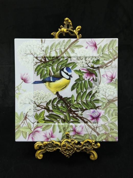 英国德文波特限量鸟类瓷画，薄雾笼罩的清晨系列，这只是铁线莲间的黎明 商品图0