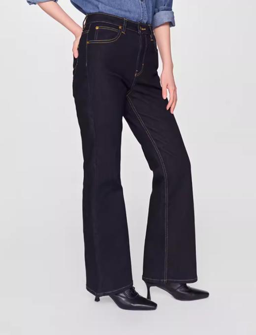 LEE新品427高腰喇叭深蓝色女牛仔裤潮LWB100427100333 商品图3