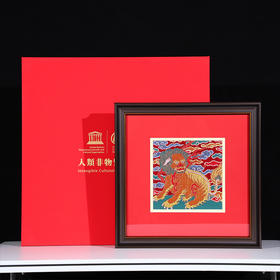 《吉狮已到》人类非遗 千年传承，皇家御制 ji致再现，人类非遗大师郭俊 宫廷织绣大师杨玉柱联袂创作