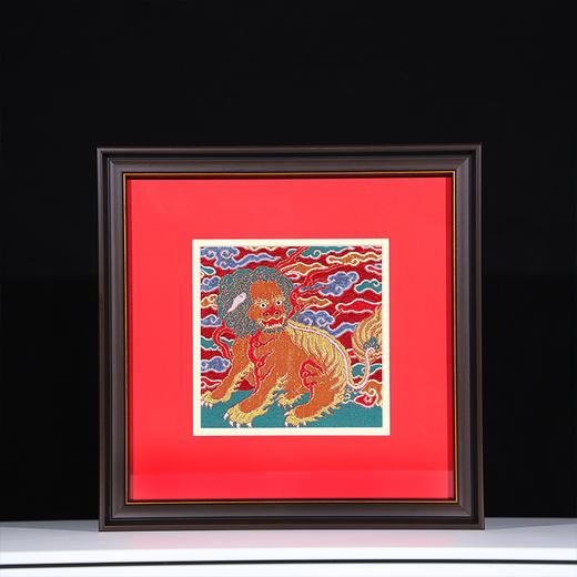 《吉狮已到》人类非遗 千年传承，皇家御制 ji致再现，人类非遗大师郭俊 宫廷织绣大师杨玉柱联袂创作 商品图4