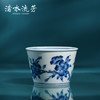 渚水流芳青花蔷薇花卉纹可乐杯（缺货） 商品缩略图0