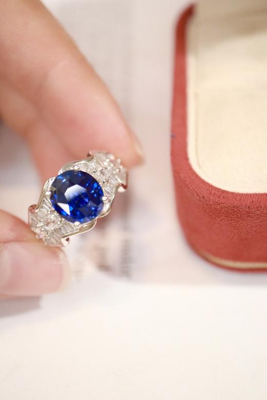 3.19ct 蓝宝石戒指 商品图5