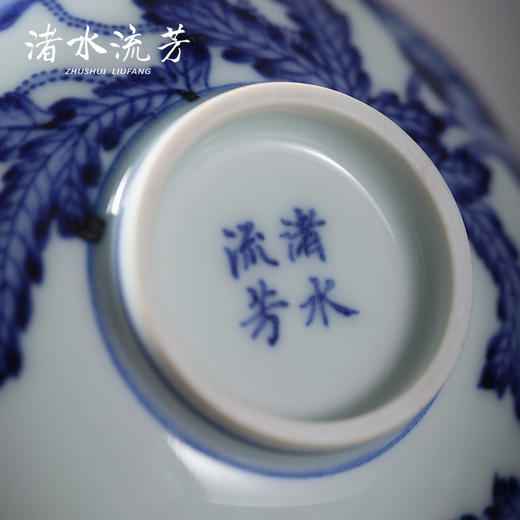 渚水流芳青花虞美人花卉纹碗（缺货） 商品图3