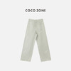 COCO ZONE100棉夏季新款显瘦百搭牛仔裤时尚浅色直筒裤CC1B0765 商品缩略图5