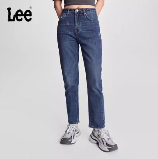 LEE新品422中腰直脚中蓝色女牛仔裤潮LWB2464226BW00F 商品图0