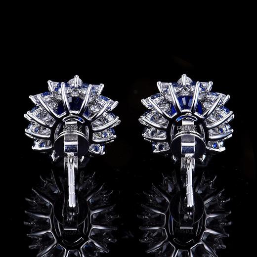 1.38ct 3.83g 蓝宝石耳钉 商品图3