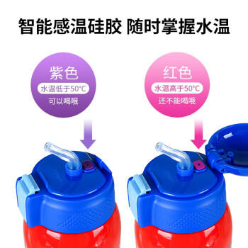 迪士尼（DISNEY）儿童保温杯带吸管316不锈钢男喝水杯子小学生宝宝专用双盖壶600ml /厨具 /水具 /保温杯 商品图4