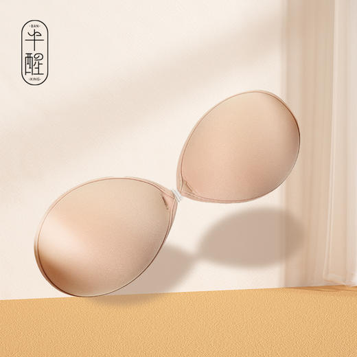 半醒透气布面聚拢胸贴内衣隐形防凸点硅胶乳贴女士婚纱用礼服 商品图0
