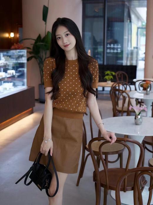 歌力思ELLASSAY 针织衫+皮裙EWE353M00500796 商品图0