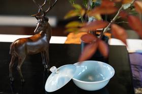 【可茶可汤】影青茶盖碗/汤碗