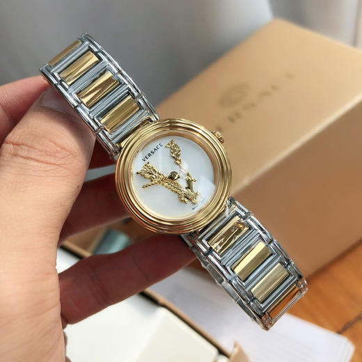 【全球购】versace/范思哲 女士VECQ00418 VECQ00318 Palazzo Empire 34mm石英时尚手表 VIRTUS VET300721 VET300821 MINI女生轻奢 商品图11