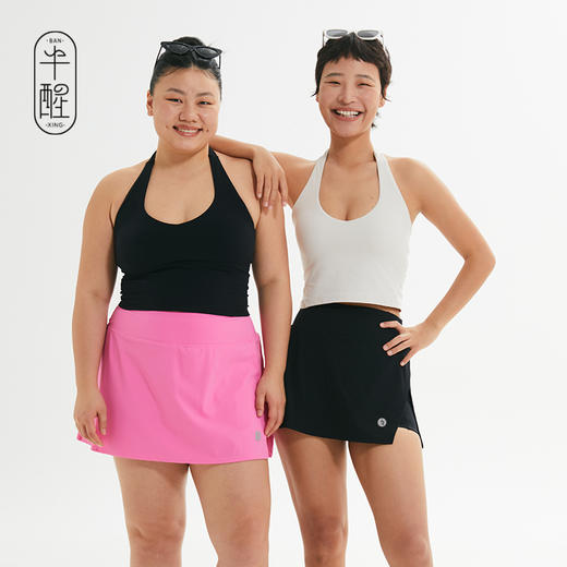 半醒云感二合一短裤高腰遮臀遮胯速干健身瑜伽假两件防走光裤裙 商品图2