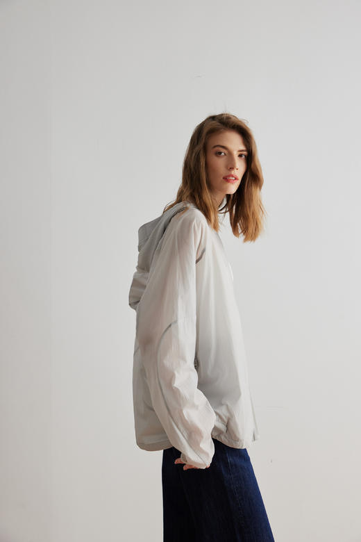 KS男装超薄轻便拉链开衫50+抗紫外线潮酷连帽休闲夹克24KMJ0046 商品图2