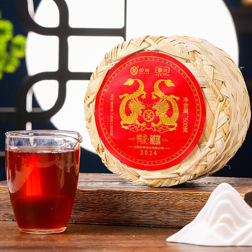 中粮-中茶 云南官方龙沱普洱熟茶500g腾龙献瑞 /云南干仓直发 商品图3