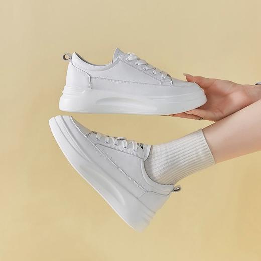 ZHR小白鞋板鞋女厚底鞋子ins百搭运动鞋女网红增高鞋多巴胺休闲鞋 商品图8