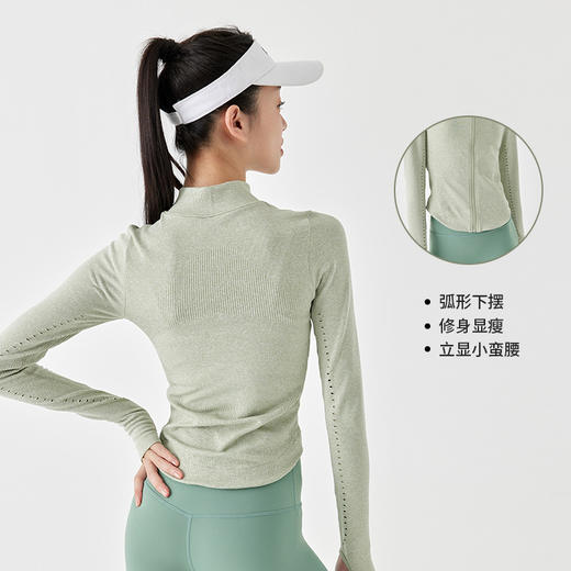 【路路精选】女运动拉链运动外套上衣健身衣服跑步瑜伽服套装暴汗服春夏 商品图1