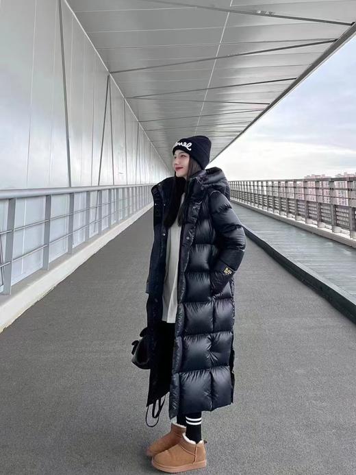 清仓特价90白鸭绒或鹅绒黑⁥金长款羽绒服 商品图7