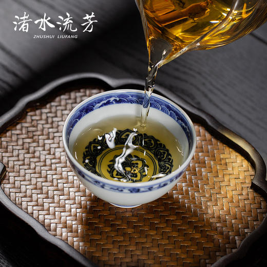 渚水流芳青花缠枝花卉如意纹莲子碗（缺货） 商品图3